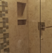 2-Panel Frameless Shower Enclosure Glass Tile